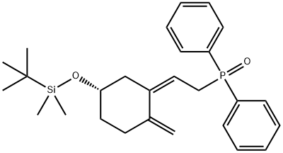 tert-Butyl-{3-[2-(diphenyl-phosphinoyl)-ethylidene]-4-methylene-cyclohexyloxy}-dimethyl-silane 100858-27-3